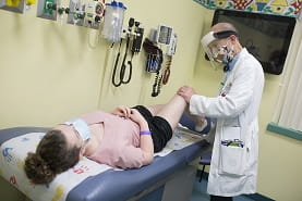 Dr. Paul Sponseller with patient